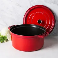 Staub en France 6.7L Cast Iron Round Cocotte (Cherry)