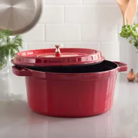 Staub French 5.2L Cast Iron Round Cocotte (Cherry)