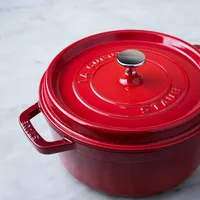 Staub French 5.2L Cast Iron Round Cocotte (Cherry)