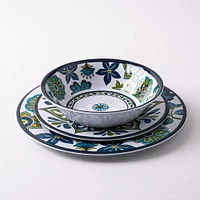 KSP Madrid Patioware Dinner Plate 10.5" Dia. (Blue/Green)