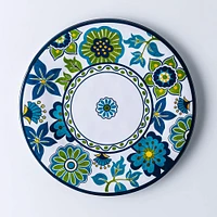 KSP Madrid Patioware Dinner Plate 10.5" Dia. (Blue/Green)