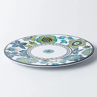 KSP Madrid Patioware Dinner Plate 10.5" Dia. (Blue/Green)