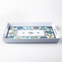 KSP Madrid Patioware Serve Tray Rectangle (Blue/Green)