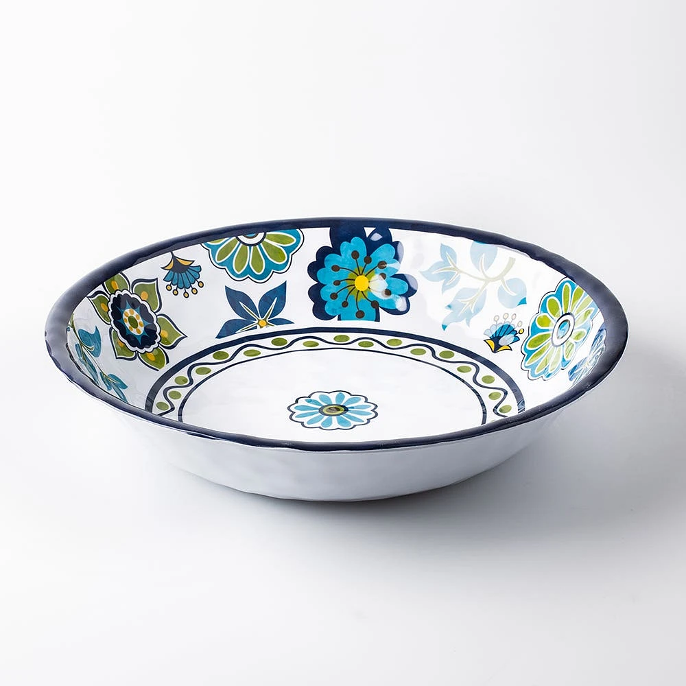 KSP Madrid Patioware Salad Bowl (Blue/Green)