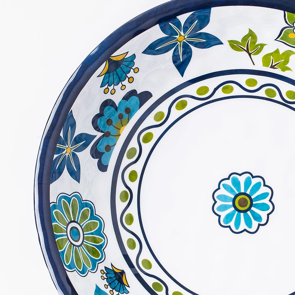 KSP Madrid Patioware Salad Bowl (Blue/Green)