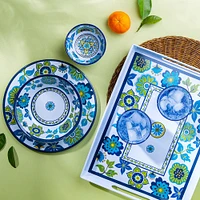 KSP Madrid Patioware Salad Bowl (Blue/Green)