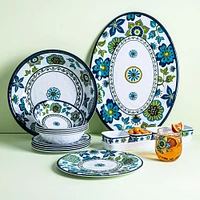 KSP Madrid Patioware Salad Bowl (Blue/Green)