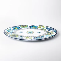 KSP Madrid Patioware Oval Platter (Blue/Green)