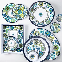 KSP Madrid Patioware Oval Platter (Blue/Green)