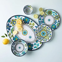 KSP Madrid Patioware Oval Platter (Blue/Green)