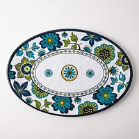 KSP Madrid Patioware Oval Platter (Blue/Green)