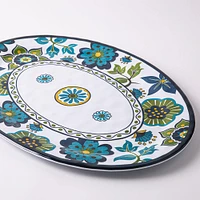 KSP Madrid Patioware Oval Platter (Blue/Green)