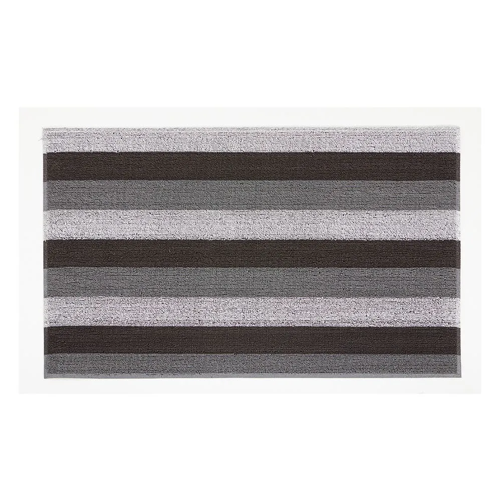 KSP Loop 'Wide Stripe' PVC Floor Mat (/Grey/Black