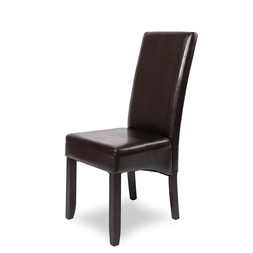 KSP Cole Bonded Leather Dining Chair (Brown)