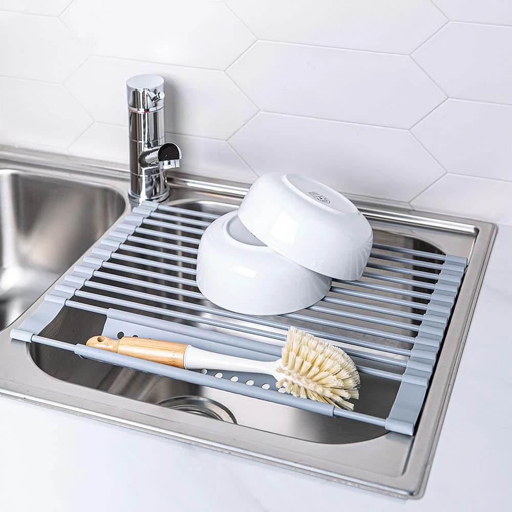 KSP SINKSMART Roll-Up Silicone Dish Drying Rack