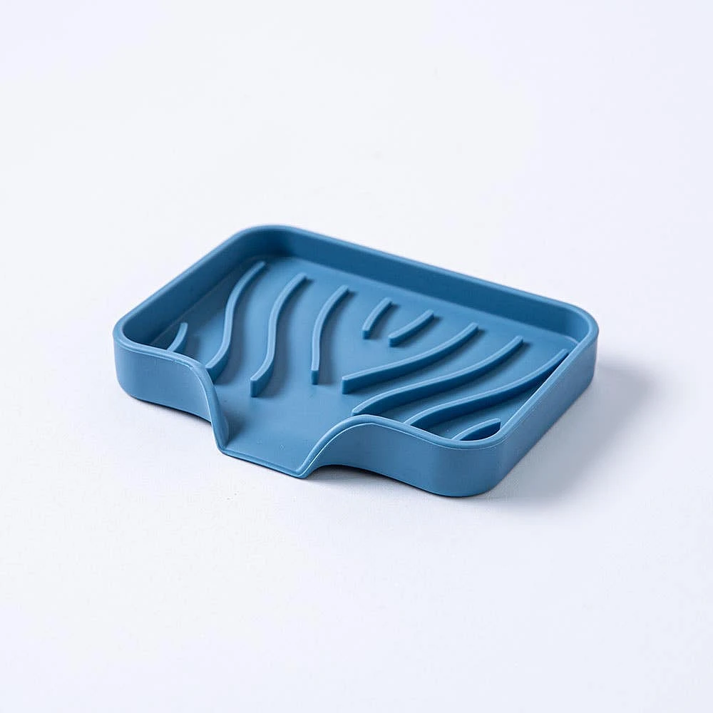 KSP Sinksmart Silicone Soap/Sponge Holder (Slate Blue)