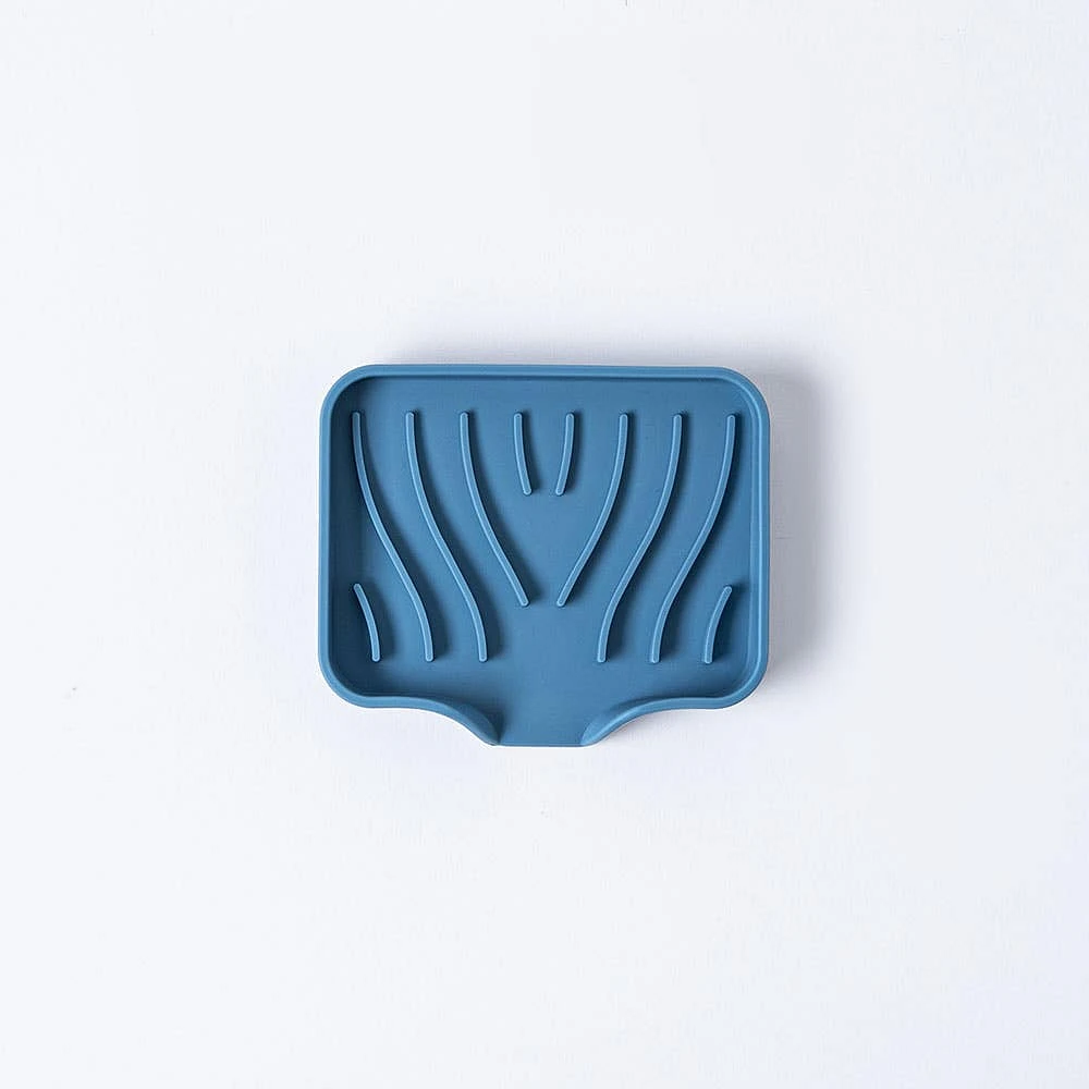 KSP Sinksmart Silicone Soap/Sponge Holder (Slate Blue)