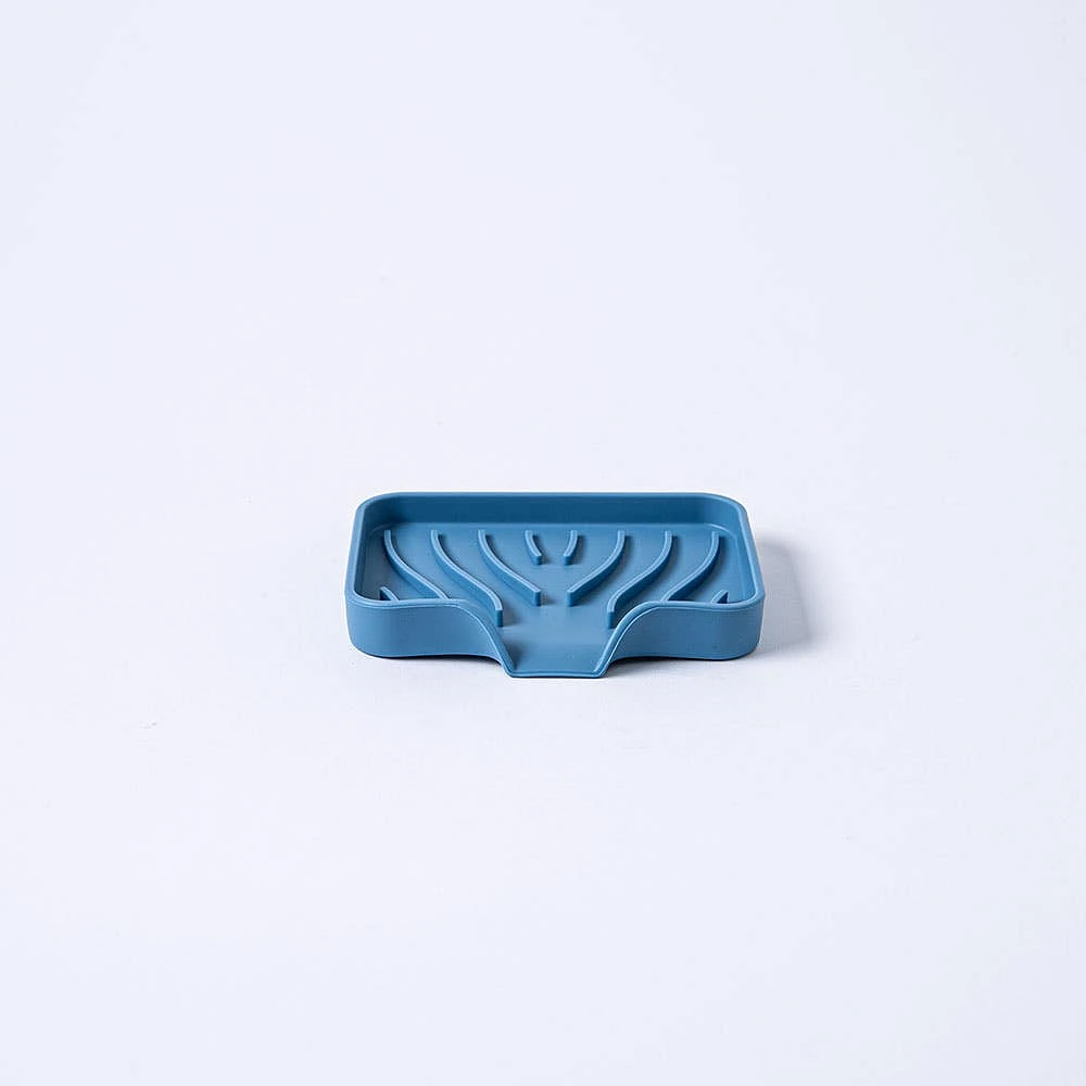 KSP Sinksmart Silicone Soap/Sponge Holder (Slate Blue)