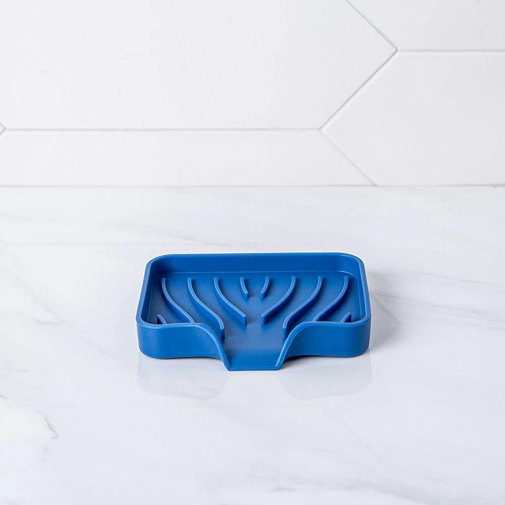 KSP Sinksmart Silicone Soap/Sponge Holder (Navy)