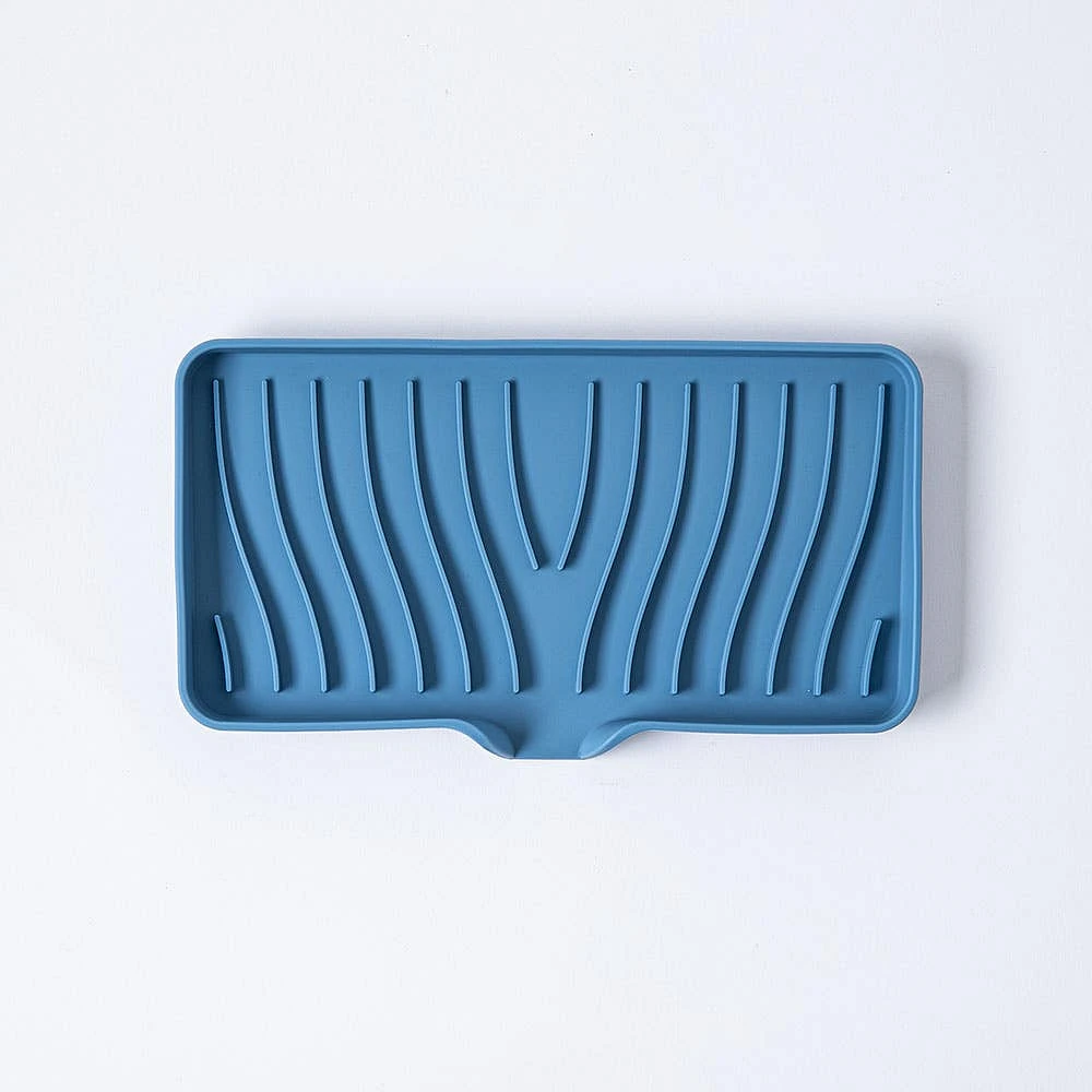 KSP Sinksmart Silicone Sink/Sponge Tray (Slate Blue)