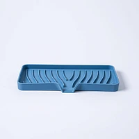 KSP Sinksmart Silicone Sink/Sponge Tray (Slate Blue)