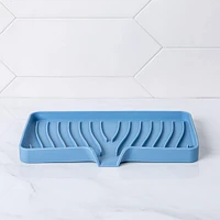 KSP Sinksmart Silicone Sink/Sponge Tray (Slate Blue)