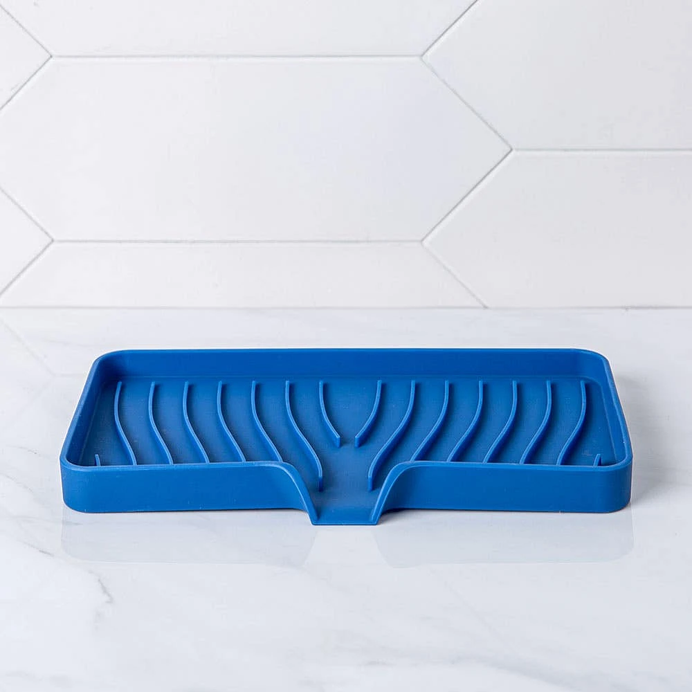 KSP Sinksmart Silicone Sink/Sponge Tray (Navy)