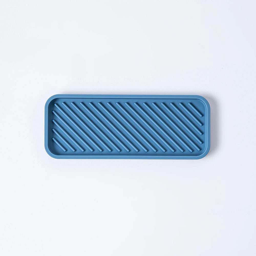 KSP Sinksmart Silicone Sink Organizer Tray (Slate Blue)