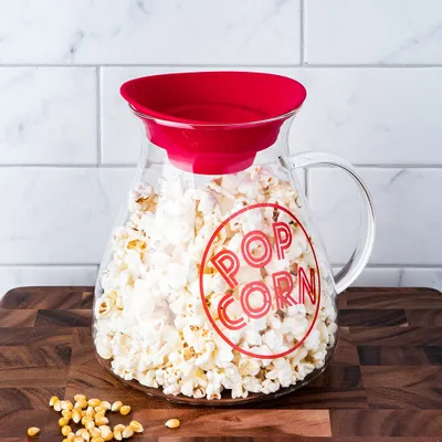 KSP Quikpop Glass Popcorn Maker with Silicone