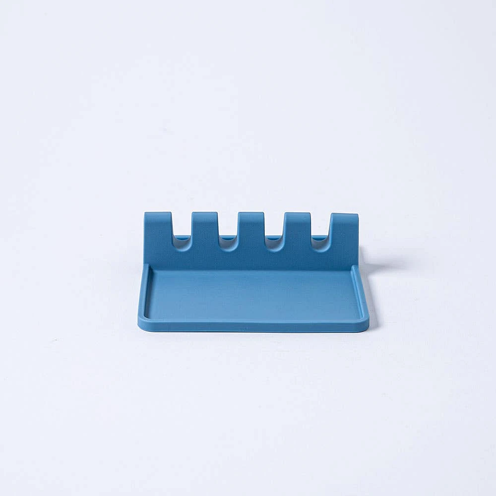 KSP Countersmart Silicone Utensil/Spoon Rest (Slate Blue)