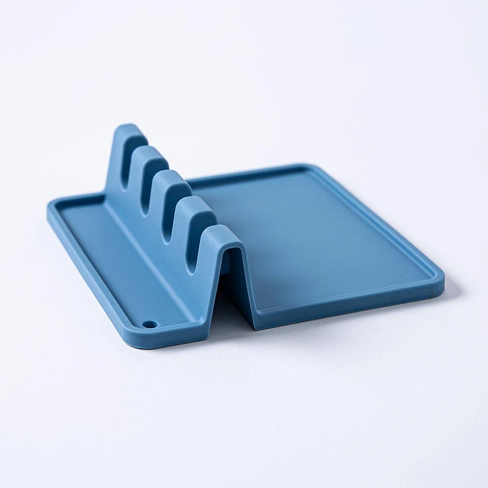 KSP Countersmart Silicone Utensil/Spoon Rest (Slate Blue)