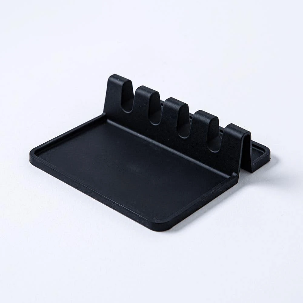 KSP Countersmart Silicone Utensil/Spoon Rest (Black)