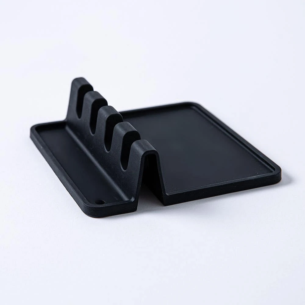 KSP Countersmart Silicone Utensil/Spoon Rest (Black)