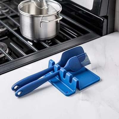 KSP Countersmart Silicone Utensil/Spoon Rest (Navy)