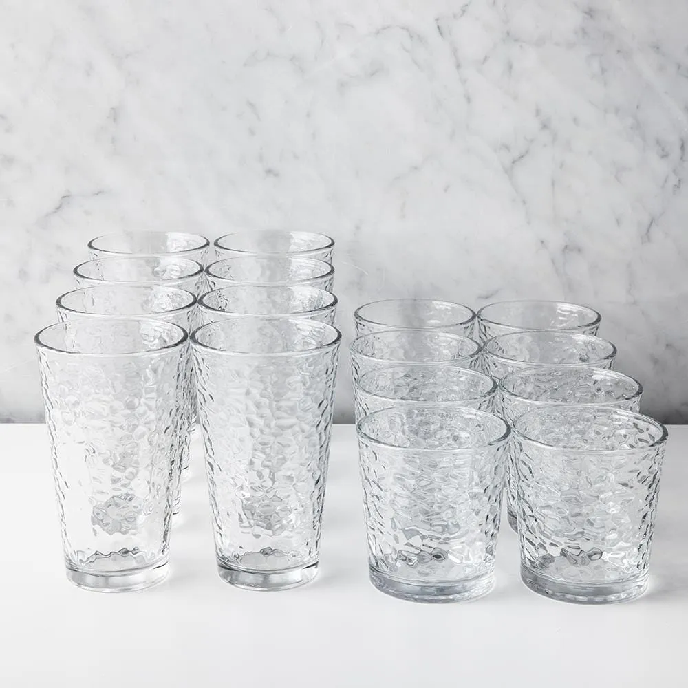 Libbey Tumbler & Rocks 'Frost' Combo - Set of 16 (Clear)