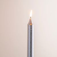 CTG Christmas Deco Lite Taper Candles (Silver)