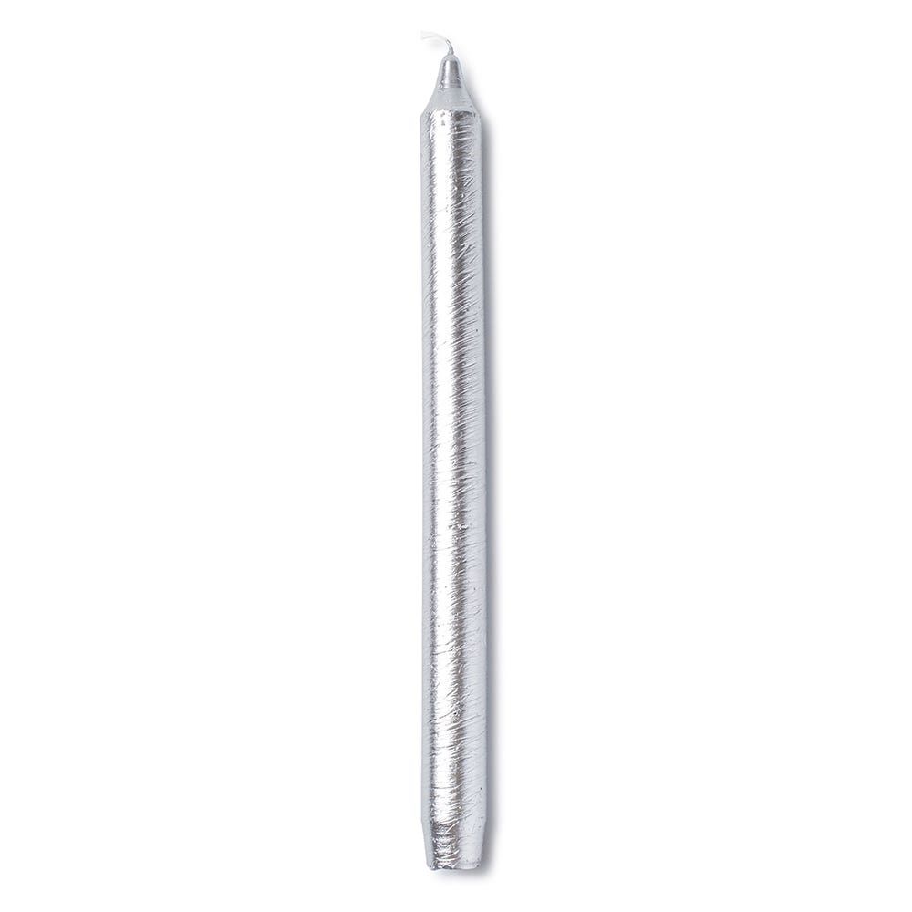 CTG Christmas Deco Lite Taper Candles (Silver)