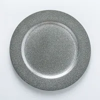 KSP Everyday Charger Plate with Glitter (Silver)