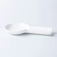 KSP Scoop Porcelain Flat Spoon Rest (White) 24 x 12.5 x 3 cm