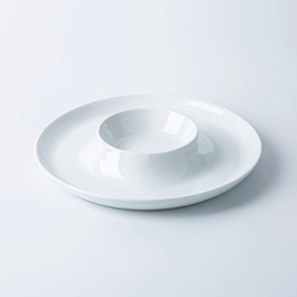 KSP Aurora Porcelain Chip and Dip (White)