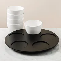 KSP Taco Porcelain Condiment Bowl - Set of 6 (White)