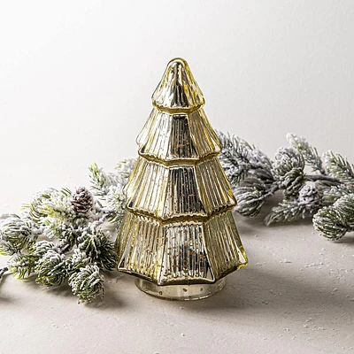 Koopman Christmas 'Tree' Glass Decoration (Champagne)