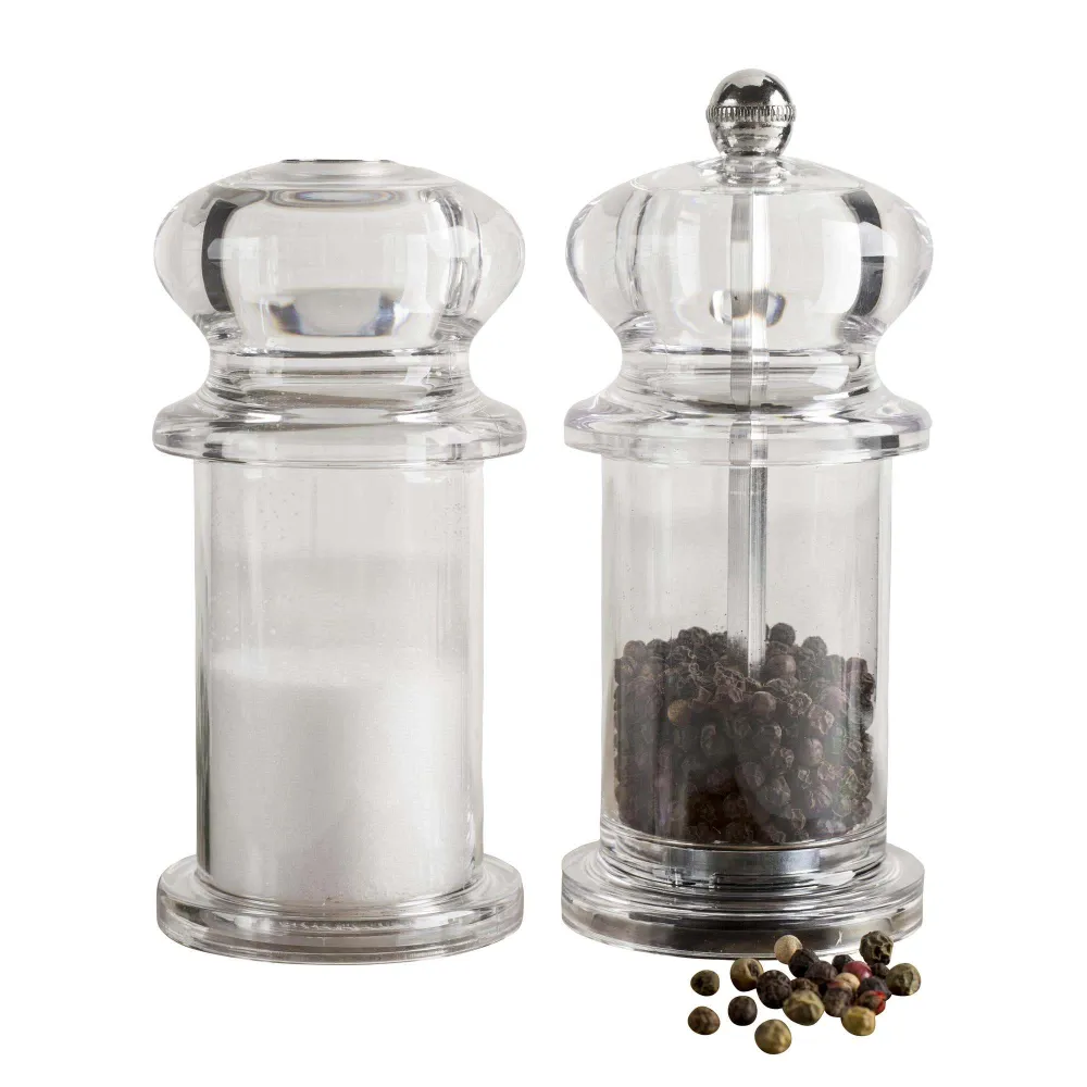 Trudeau Maison Acrylic Salt & Pepper Mill - Set of 2