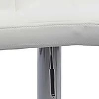 KSP Demi Tufted Faux Leather Bar Stool (White)