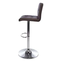 KSP Demi Tufted Faux Leather Bar Stool (Brown)