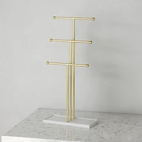 Umbra Trigem 3-Tier Jewellery Stand 23 x 10 x 48.5cm (White/Brass)