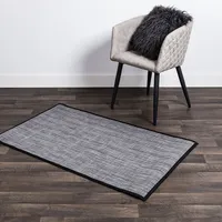 Harman Textaline 'Rio' 30"x50" Vinyl Indoor - Outdoor Mat (Black)