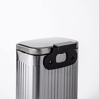 KSP Elara Ribbed 'Fingerprint-Proof' Compost Bin with Hook (Brushed)