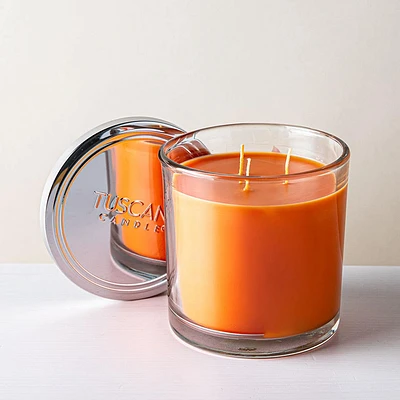 Empire Tuscany 3-Wick 'Vanilla Pumpkin' Glass Jar Candle 14oz.