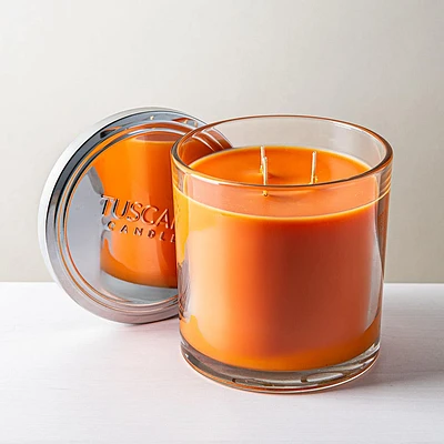 Empire Tuscany 3-Wick 'Vanilla Pumpkin' Glass Jar Candle 14oz.